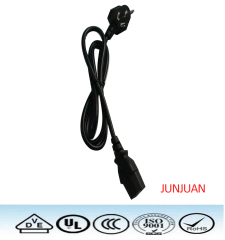 Chinese plug with online handswitch PVC power cord set CCC cable CQC power cord