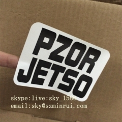 Black Printing Ultra Destructible Sticker for Graffiti Art Custom Self Adhesive Eggshell Label