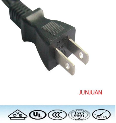 Factory direct power cord with VFF 2*0.75mm2