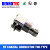 2 pin tnc cable connector with nickel/gold plating