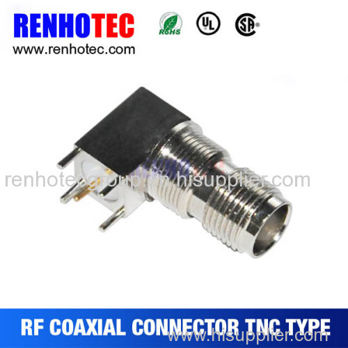 90 degree right angle rf coaxial connector tnc with top grade quality