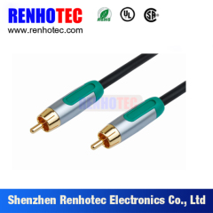 High Quality Gold Plated Audio Video Extension Dual RCA Cable