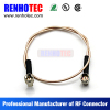 90 Degree Double F Plug Coaxial Wire Connectors Custom Cable Assembly for RG58 RG59 RG174