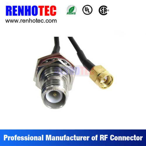 SMA to SMA Plug Electrical RF Wire Connectors Custom Cable Assembly for RG316