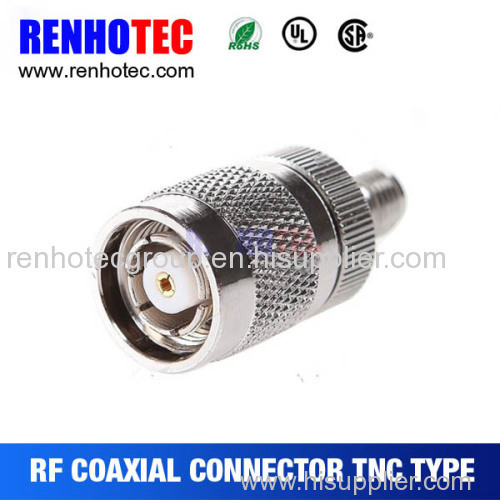 rf adapter connector tnc type for flexible coax cable