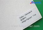 White Laminated Heavy Cotton Canvas Fabric for Photography Printing 430g/m2 Weight