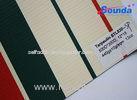 water proof B1 flame retardency PVC Tarpaulin Fabric with strip for tent awning roof STL530SP