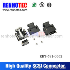 High Quality 20 Pin Screw SCSI Male connectors Solder Type