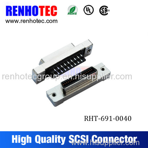 Online shopping male plug 0.8mm VHDCI SCSI connector with metal coating protection