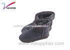 Stylish Short shaft womens waterproof snow boots with flats outsole