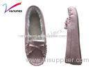 Fashion Pink Moccasin House Shoes / Microfiber comfort flat shoes