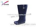 Knee comfortable non slip waterproof rain boots with Sponge Lining material