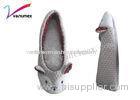 Exquistive yarn upper emboridery fox face Womens Novelty Slippers with tartan lining