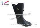 Flat non slip comfortable fashion rain boots / pvc rain boots