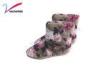 Fashionable flower warm winter boots for ladies warm furry boots