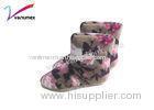 Fashionable flower warm winter boots for ladies warm furry boots