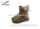 Comfortable Non slip thicker flat short boots clastic luxury