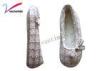 Indoor Non - slip soft bottom flat slipper shoes butterfly belt