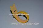 Strong Adhesive Velcro Cable Ties Yellow Heat Resistant 50mm