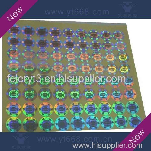 laser hologram packaging label