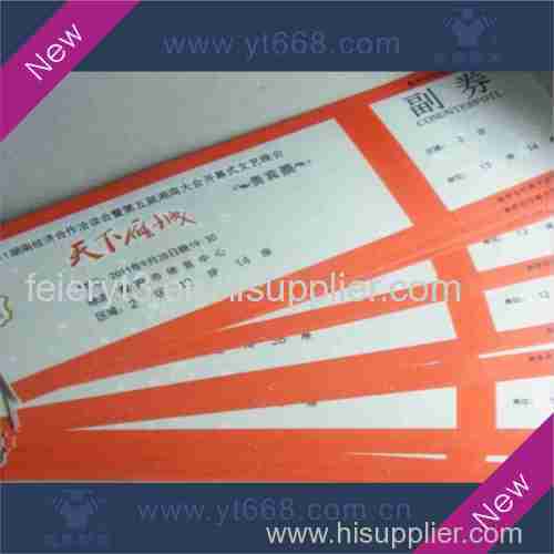 anti-fake security entrance tickets