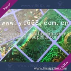 Laser hologram anti-fake sticker packaging label printing