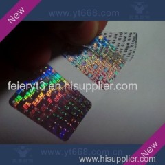 laser hologram tamper evident VOID sticker printing