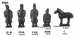 Terra cotta warriors statues in gifts