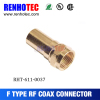 75 ohm F Type Female PCB Crimp Cable RF Electrical Coaxial Tube F Connectors