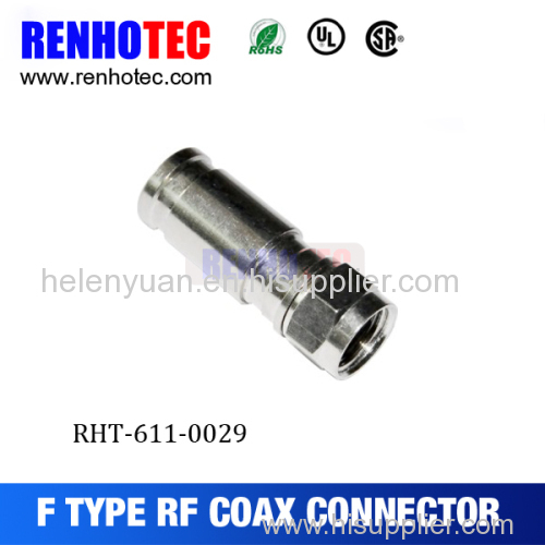 New Brand RG6 F Male Plug Compression Connectors