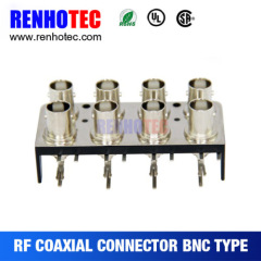 75 Ohm Straight Female PCB Mount 2*4 BNC Connector Price