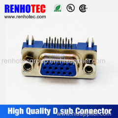 China supplier right angle dsub pcb 9 pin connector