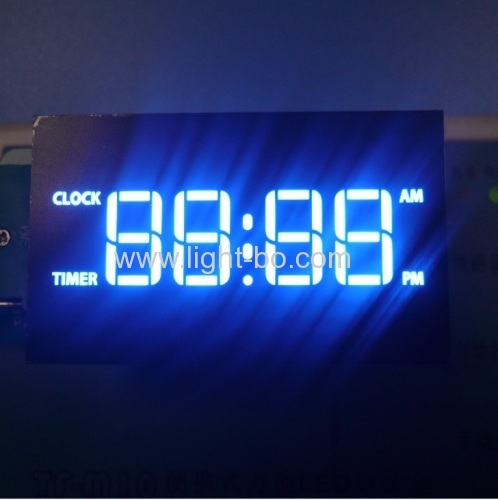 Personalizado Ultra Blue Quatro dígitos 7 segmento Display LED ânodo Comum para Gás de Cozinha Digital