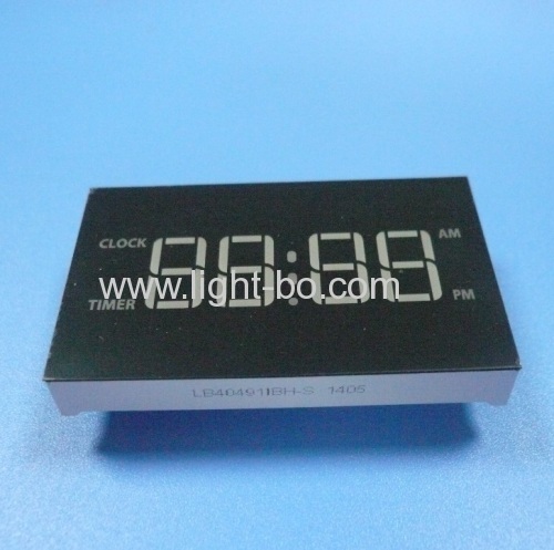 Custom Ultra Blue Four-digit 7 Segment LED Display Common Anode for Digital Gas Cooker