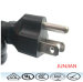 3pin UL power cord with NEMA 5-15P