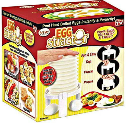 EggStractor Hard Boiled Egg Peeler As Seen On TV - Kitchen Tools & Gadgets