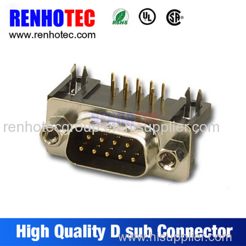 90 degree PCB mount d-sub connector factory wholesale price