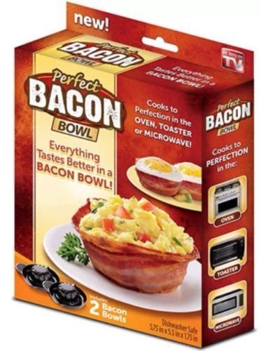 Perfect Bacon Bowl - As Seen On TV - Set of 2