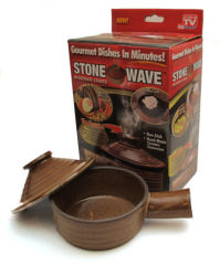 Stonewave Microwave Cooker Ceramic Gourmet Non STICK Stone Wave As Seen On TV Tele Brands