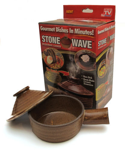 Stone Wave Handy Microwave Ceramic Cooker Gourmet Dishes In A Minute As Seen On TV