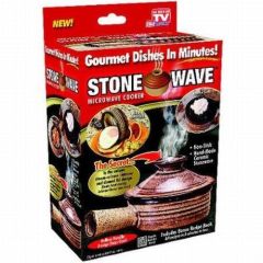 Stonewave Microwave Cooker Ceramic Gourmet Non STICK Stone Wave As Seen On TV Tele Brands