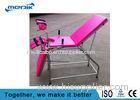 Stainless Steel Gynecological Chair Pink Portable Examination Chair