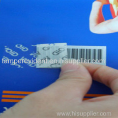 tamper evident security labels