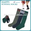 color stripe over knee school socks/ cotton student socks factory