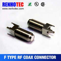 ROHS UL F Female PCB Crimp Cable RF Electrical Connectors