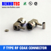 Right Angle F Plug RF Connector Electrical Coaxial F RG179 Compression Connectors