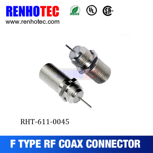 Zinc Alloy F Jack RF Waterproof Connector Electrical Coaxial F RG6 Compression Connectors
