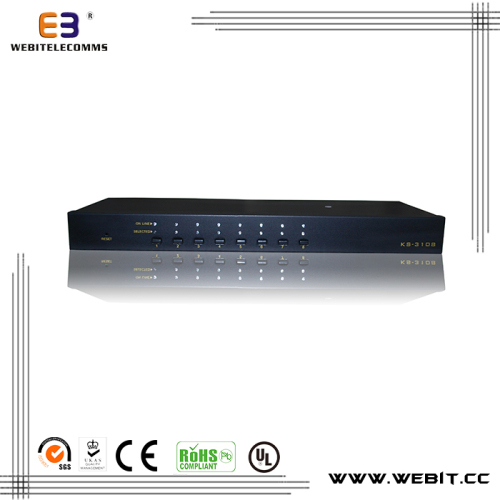 8 ports Cat5 KVM console