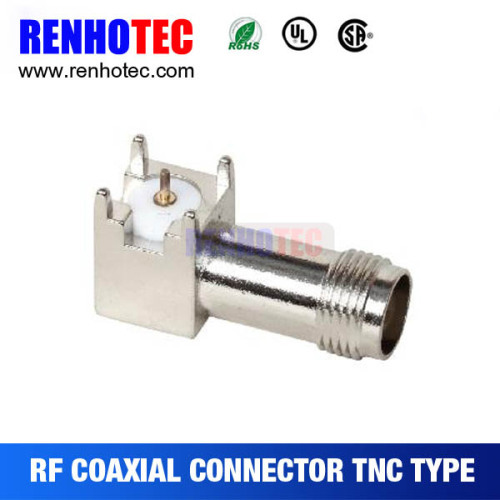 Made in China Right Angle TNC Female Crimp PCB Mount Electrical Magnetic TNC Connectors