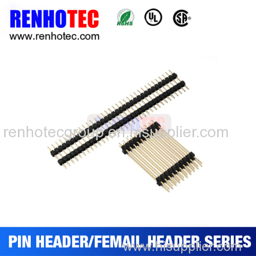 pin header 2.54 180 degree 90 degree pin single row